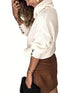 Damen High-Neck Pullover – Übergröße lässiger Langarm-Pullover